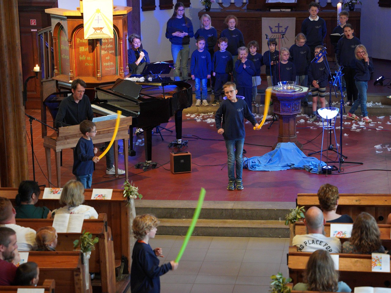 Windgeräusche erfüllten die Kirche.
Foto©Katrin Balters