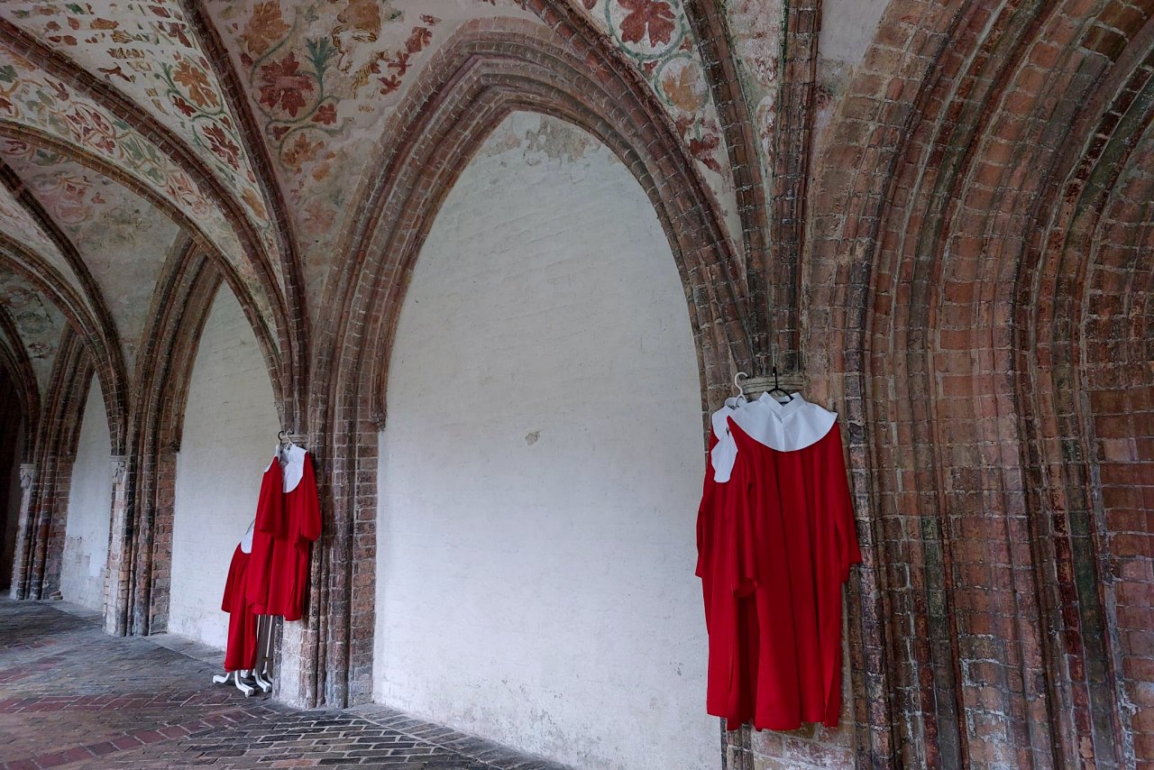 Vorbereitungen für den großen Auftritt im Schleswiger Dom am Sonntag.